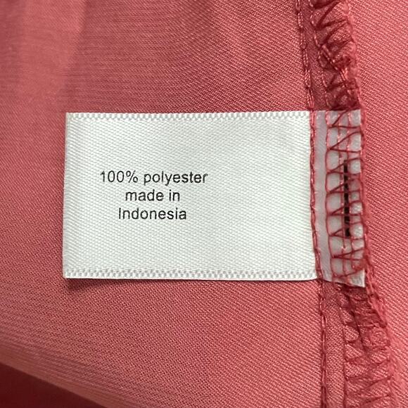 Lane Bryant Dress Womens Size 22/24 Burnt Orange Midi Pleated Ruffle Tank A-Line - Picture 11 of 12